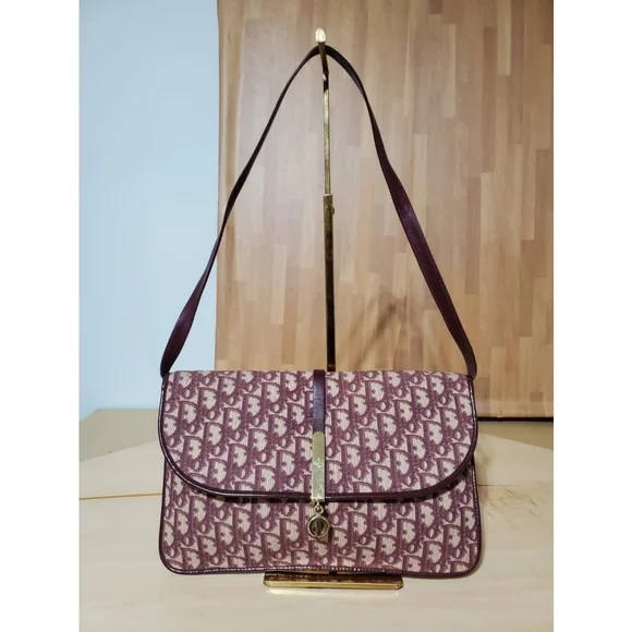 Christian Dior Vintage Saddle Clutch Shoulder Bag